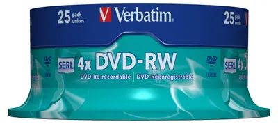 Immagine prodotto di DVD-RW Verbatim 4,7GB 25pcs Jew 4x