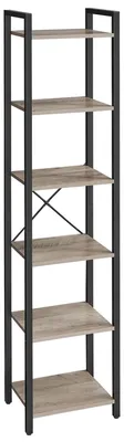 Immagine prodotto di Libreria industriale a 6 ripiani, ideale per soggiorno e ufficio