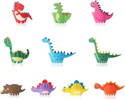 Produktbild von Cupcake-Verpackungen Dinosaurier 10 Stück
