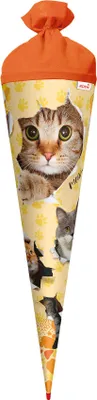 Produktbild von ROTH 677471 Schultüte Katzenparty - rund, 70 cm