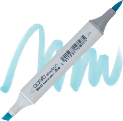 Zdjęcie produktu dla COPIC Sketch dwustronny pędzel i dłuto, BG01 Aqua blue