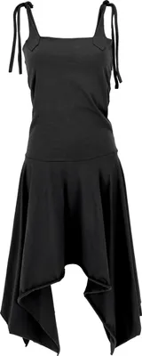 Produktbild von Wandelbares Goa Kleid, Psytrance Festival Kleid, Pixi Rock - Schwarz, Damen, Baumwolle,Elasthan, Kleider