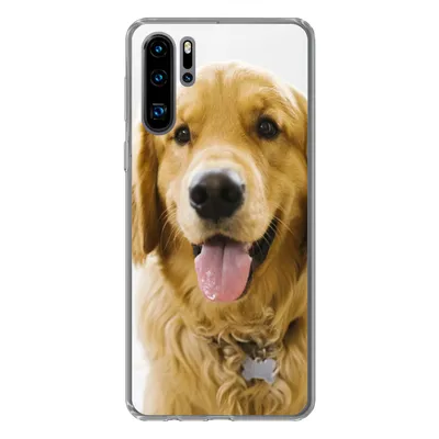 Produktbild von MuchoWow® Handyhülle Schutzhülle Hülle für Huawei P30 Pro Porträt eines superschönen Golden Retrievers Silikon Softcase Handy Hülle - Schutzdeckel