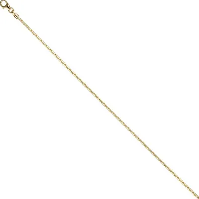 Produktbild von 1,7mm feine Kobrakette Halskette Collier aus 333 Gold Gelbgold oval Damen 50cm