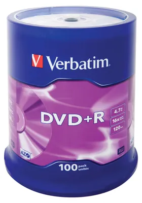 Produktbild von Verbatim DVD+R 16x 100er Spindel