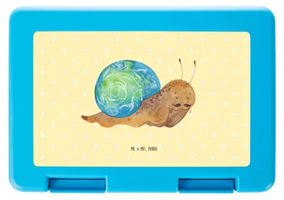 Produktbild von Mr. & Mrs. Panda Lunchbox Schnecke Sir - Gelb Pastell - Geschenk, Schnecken, Bento Box, Vesperbox, Tiere, Snackbox, Weisheit, Motivation, Bentobox, Lebenszeit