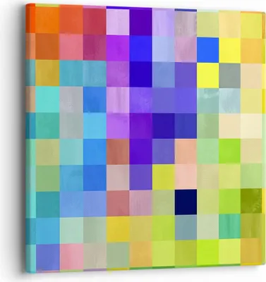 Produktbild von Bild auf Leinwand - Leinwandbild - Abstraktion modern - 40x40cm - Wand Bild - Wanddeko - Wandbilder - Leinwanddruck - Bilder - Kunstdruck - Wanddekoration - Leinwand bilder - Wandkunst - AC40x40-4009
