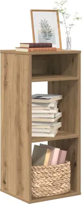 Obrázok produktu pre Maison Exclusive - Knižnica Artisan z dubového dreva 34x31x80 cm Drevený materiál