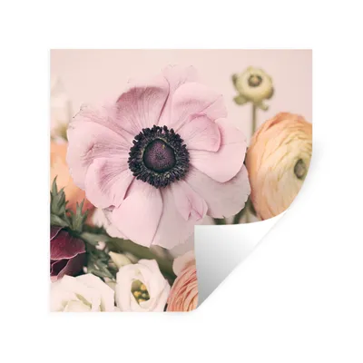 Produktbild von MuchoWow® Wandtattoo Wandsticker Wandaufkleber Blumen - Natur - Pflanzen 30x30 cm Selbstklebend und Repositionierbar - Repositionierbar - Wasser abweisend