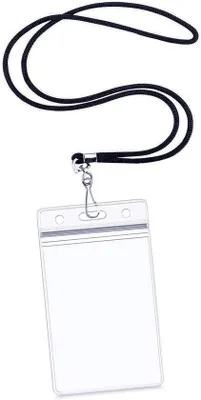 Produktbild von Vertikale Ausweishalter mit Wasserfester Reißverschluss und Lanyard - 6 Stück