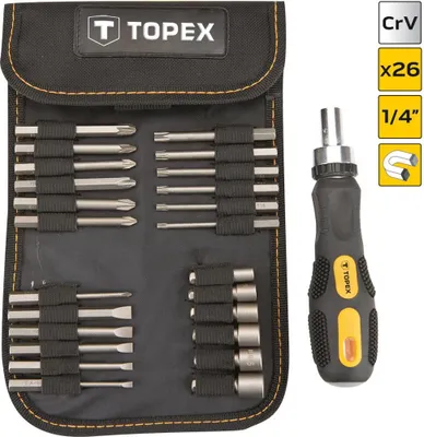 Produktbild von Schraubendreher Mit Topex-Bits