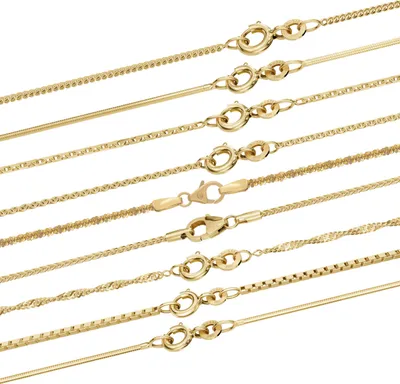 Produktbild von Goldkette Panzerkette 333 - 8 Karat Gold 1,1 mm - 42 cm