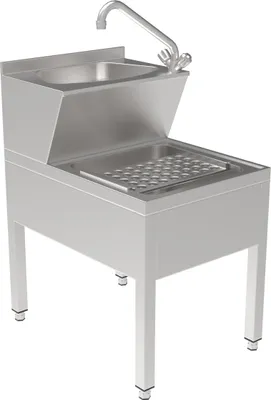 Produktbild von CHEFGASTRO Handwaschbecken BxTxH 500x700x850/450 mm