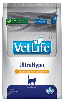Zdjęcie produktu dla Farmina Pet Food Vet Life UltraHypo, Dorosły, Każda rasa, 5 kg, Zawiera przeciwutleniacze