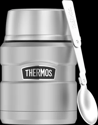Immagine prodotto di THERMOS King, contenitore per alimenti in acciaio inossidabile, capacità 0,47 l, borraccia in acciaio inossidabile, colore: nero | Codice prodotto: HAN 4001205047 | EAN: 5010576914125