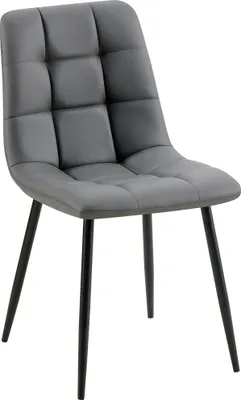 Produktbild von Esszimmerstuhl HLO-CP97 Kunstleder dunkelgrau
