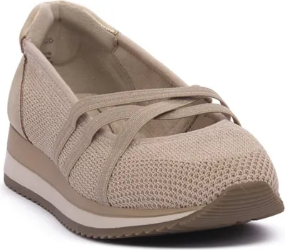 Produktbild von Jana  Damenschuhe Ballerinas Beige Freizeit, Schuhgröße:41 EU