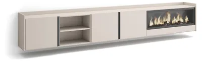 Produktbild von TV-Möbel Holzeffekt beige 315x35x50cm Kamin mit Feuereffekt XXL