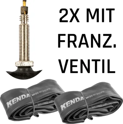 Produktbild von Kenda 12 - 29 Zoll Fahrrad Schlauch Fahrradschlauch Fahrradschläuche AV DV FV Autoventil Schraderventil Französisches Ventil Sclaverand Dunlop universal Schlauch