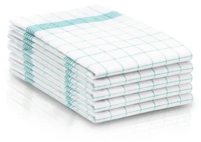 Produktbild von 5er Set Geschirrtücher, Baumwolle, 50x70 cm, türkis