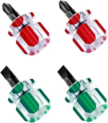Image de Jeu de tournevis miniatures - 4 pièces pour les réparations et travaux de bricolage