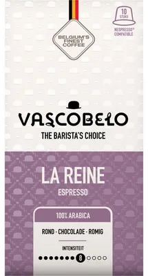 Obrázek produktu pro Espresso kapsle Vascobelo La Reine, 10 kusů, 55 g - intenzivní požitek