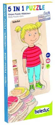 Produktbild von Lagen-Puzzle "Dein Körper" Mädchen / 29 Teile