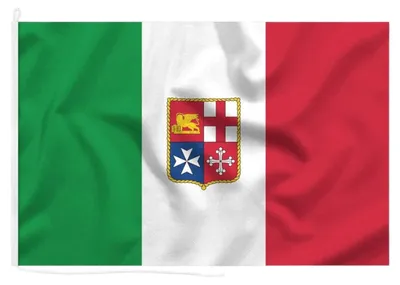 Italienische Handelsmarine-Flagge, 145x230 cm, Polyester