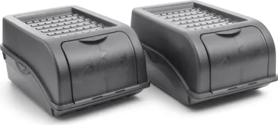 Produktbild von Novaliv Gemüseboxen Kartoffelboxen Vorratsbehälter 3,5l bis 9l (Anthrazit, 2X 3,5l)