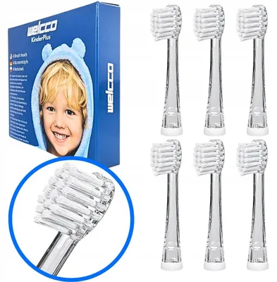 Produktbild von Welcco Meriden Kiddy Sonic Ersatzköpfe Kinder 6er Pack