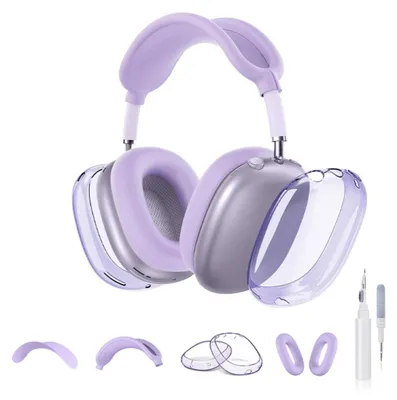 Zdjęcie produktu dla INF TPU 5 częściowy zestaw ochronny do AirPods Max 10.5cmx8.5cmx2cm Fioletowy