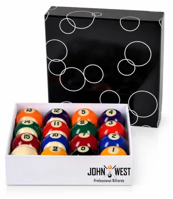 Produktbild von Pool Billardkugeln 57 mm von John West – Komplettes Kugelset
