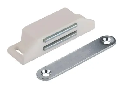 Obrázek produktu pro Walteco Nábytkový magnet, nosnost 8 kg, bílý, 2 ks