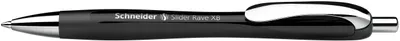 Produktbild von Druckkugelschreiber Slider Rave XB 13250 schwarz/schwarz Packung mit 5 Stück