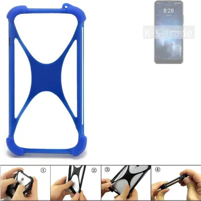 Produktbild von K-S-Trade Handy Hülle kompatibel mit Sharp Rouvo V Silikon Schutzhülle Cover Case Bumper Silikoncase TPU Softcase Schutz Hülle Smartphone