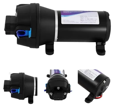 Produktbild von Boosterpumpe, hohe Durchflussrate, automatische Druckregelung, 12V, schwarz