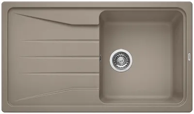 Produktbild von BLANCO SONA 5 S, SILGRANIT, tartufo, ohne Ablauffernbedienung, reversibel, 500 mm Untermaß, Aufsatzwanne, Rechteckig, Silgranit, Braun, 1 Becken, Tartufo