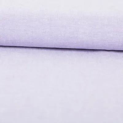 Produktbild von Leinen-Baumwollstoff Meterware Chambray uni meliert flieder 138cm