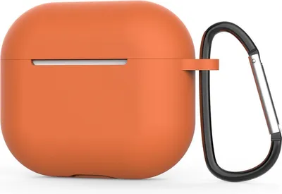 Obrázok produktu pre Ochranné puzdro pre Apple AirPods 3 – silikónové, s klipom – tmorožová farba