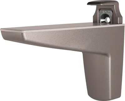 Produktbild von Italiana Wandkonsole Moon - Klemmträger für Glas, Holz und Kunststoff Materialstärke 15-50mm Regalbodenhalter, Zinkdruckguss silber metallic