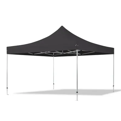 Produktbild von TOOLPORT 4x4m Aluminium Faltpavillon, ohne Seitenteile, schwarz
