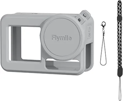 Image de INF Cache en silicone pour objectif pour DJI Osmo Action 5 Pro Gris