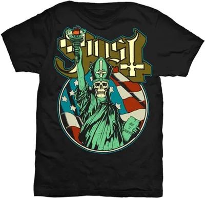 Image de Ghost - T-shirt homme/femme unie RO601 (S) (Noir)