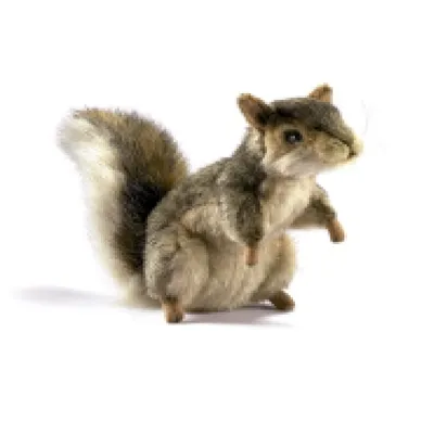 Produktbild von Hansa Toy 5676 Grauhörnchen aufwartend 21 cm Kuscheltier Plüschtier