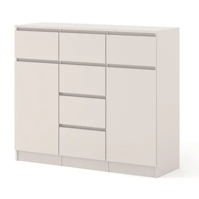 Produktbild von Kommode MAJA 2D6S 120 cm KASCHMIR | freistehende Kommode auf Sockel mit 6 Schubladen