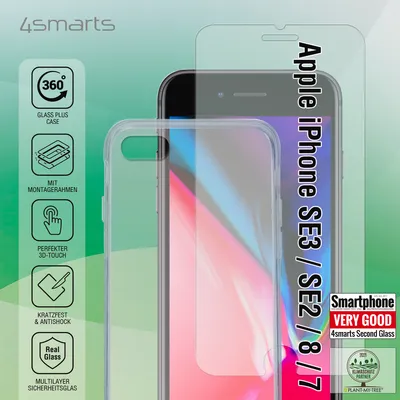 Produktbild von 4smarts 360 Protection Set X-Pro Clear iPhone 8/ SE 20/ SE 22