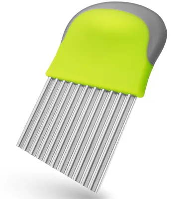 Produktbild von Villkin Wellenschneider – Edelstahl Riffelmesser für Gemüse & Obst | Ergonomischer Griff | Spülmaschinenfest | Perfekt für kreative Schnitte