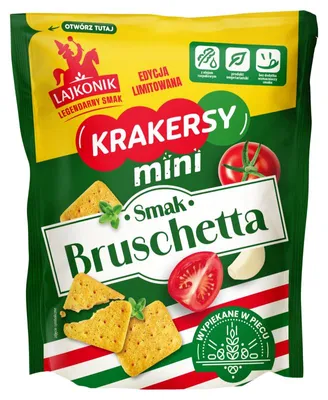 Image de Lajkonik, mini-crackers au goût de bruschetta, 100 g