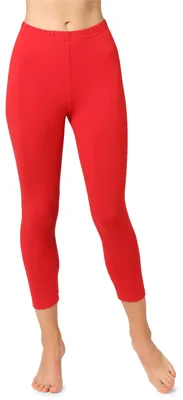 Image de Leggings 3/4 en coton pour femme Bellivalini BLV50-156 (rouge, XXL)