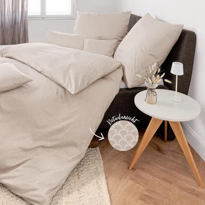 Produktbild von Janine Interlock Jersey Bettwäsche Classic 59001 155x220 cm + 80x80 cm naturell